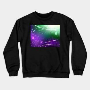 Mardi Gras Festive Purple Background Crewneck Sweatshirt